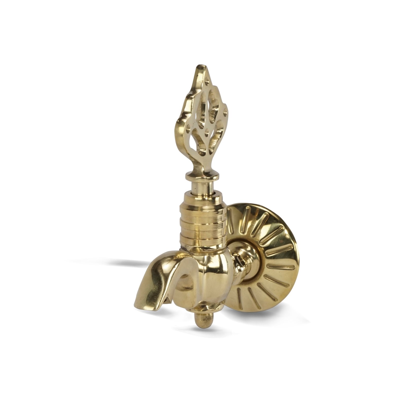 Osmanischer Messing-Hamam-Wasserhahn elegantes gebogenes Design – Hauptansicht