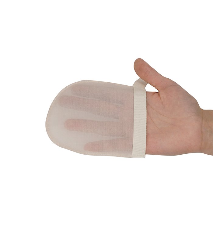 Seiden-Peeling-Handschuh für das Gesicht aus 100% roher türkischer Kokosseide – Großhandel