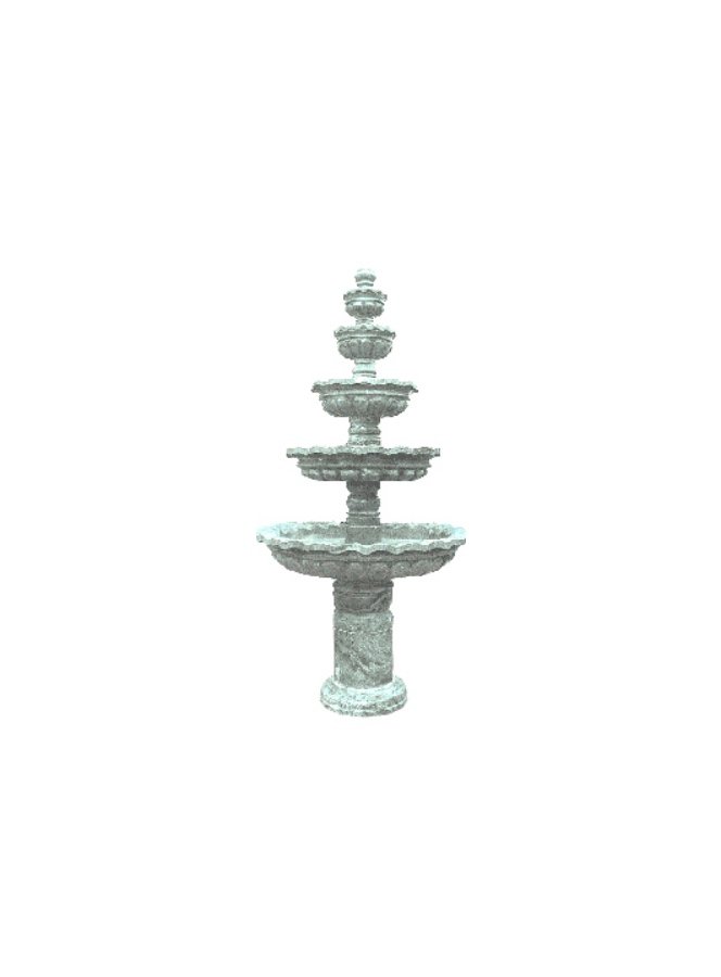 Dekorativer Marmorbrunnen AFHF-026 — Turkish Marble-Säule 100×100×230 cm — Hotel Hamam Spa