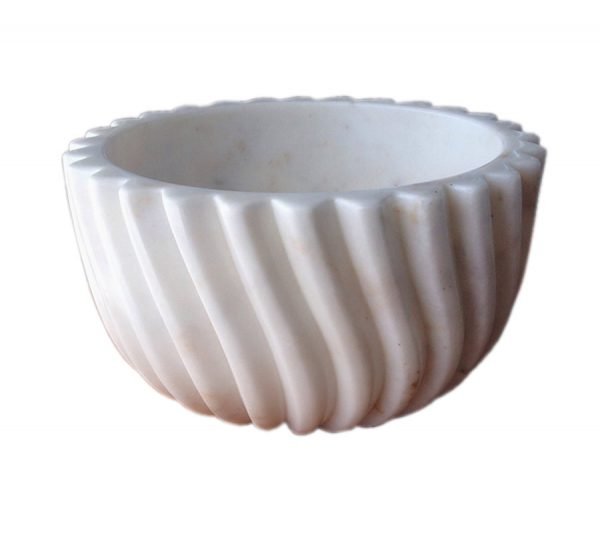 حوض رخام مصنوع يدوياً AFHL-01 — حوض مربع — Turkish marble 42×42×20 cm